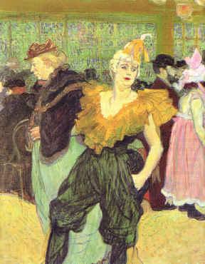 Clowness Cha-u-Kao,  Henri  Toulouse-Lautrec